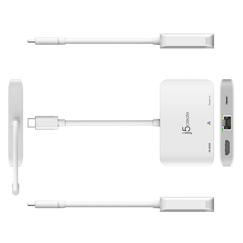 Мрежови адаптер/хъб/ j5create JCA351, Gigabit, 4K HDMI - Image 3