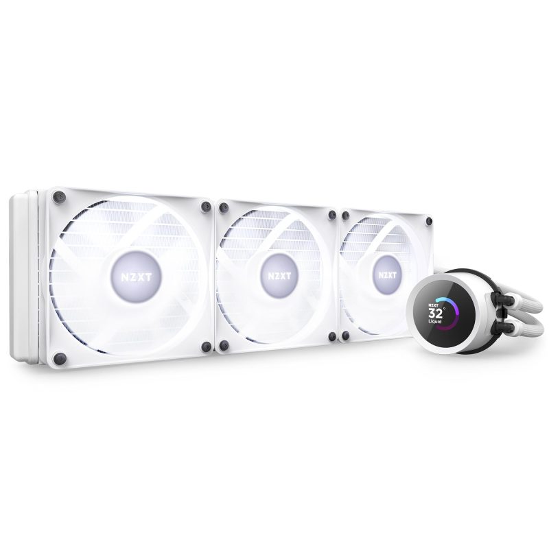 Охладител за процесор NZXT Kraken 360 RGB White, LCD Display - Image 10