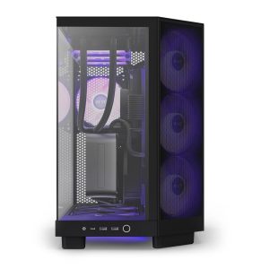 Кутия NZXT H6 Flow RGB Matte Black - Middle Tower - Image 2