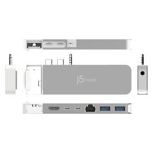 Докинг станция j5create JCD395, USB4 Hub, MagSafe Kit, За MacBook Pro 2021/2022 - Image 5