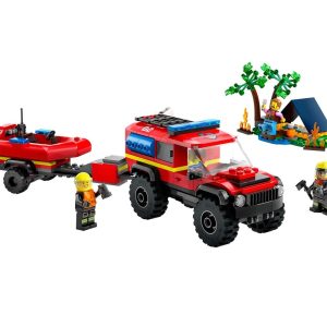 LEGO City - 4x4 Fire Truck with Rescue Boat - 60412 - Image 2