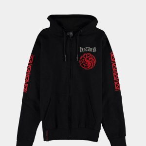 Суичър DIFUZED GOT - House Of The Dragon - Men's Hero Item Zipper, M