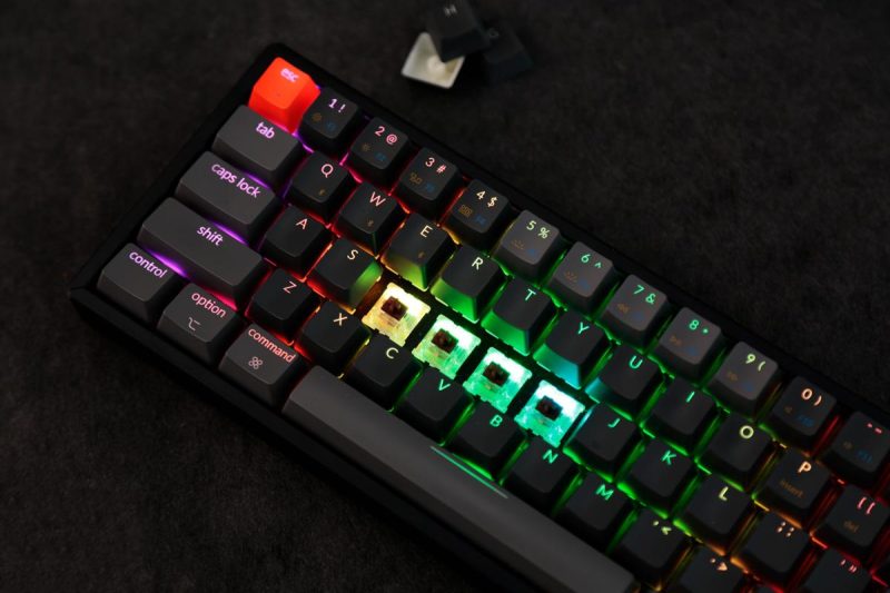 Геймърска Механична клавиатура Keychron K6 Hot-Swappable 65% Gateron Blue Switch RGB LED ABS - Image 4