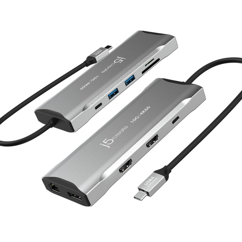 Докинг станция j5create JCD397 100W, 4K60 Elite USB-C, 10Gbps - Image 2