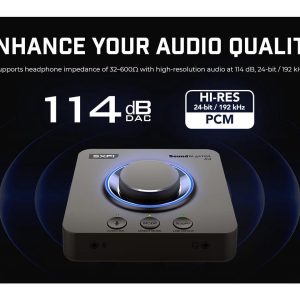 Външна звукова карта Creative Sound Blaster X4, USB-C, DAC, Super X-FI, TOSLINK - Image 3