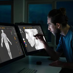 Графичен дисплей таблет HUION Kamvas Pro 24 GT2401, Черен - Image 5