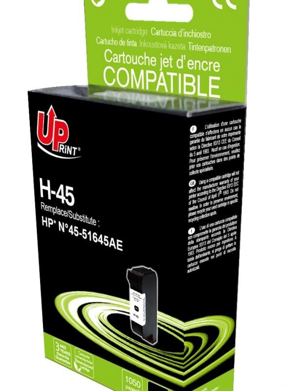 Мастилница UPRINT 51645A HP, Черен