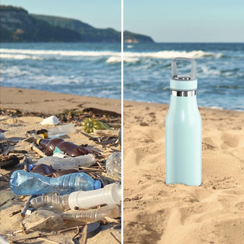 Бутилка за течности Xavax To Go, 500 ml, Неръждаема стомана, Двойна изолация - Image 10