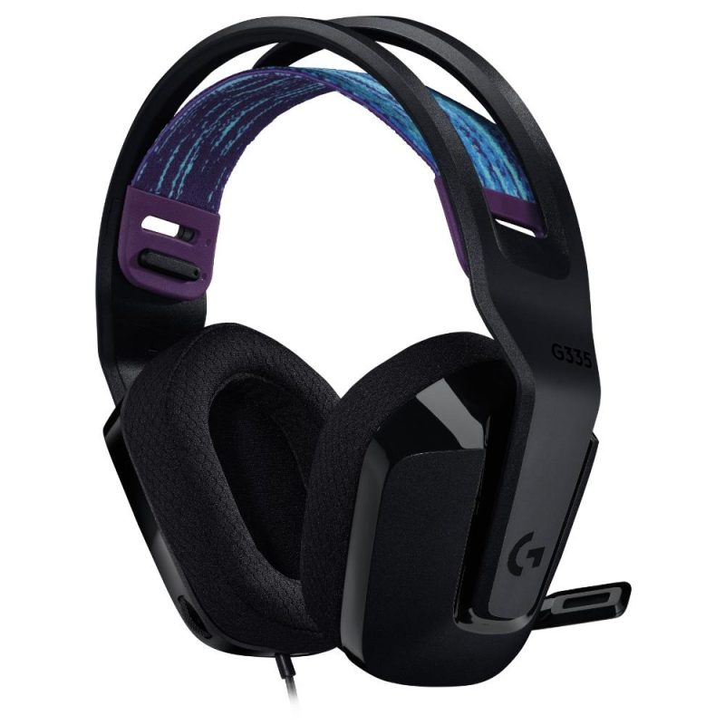 Геймърски слушалки Logitech G335, Микрофон, Черни - Image 3