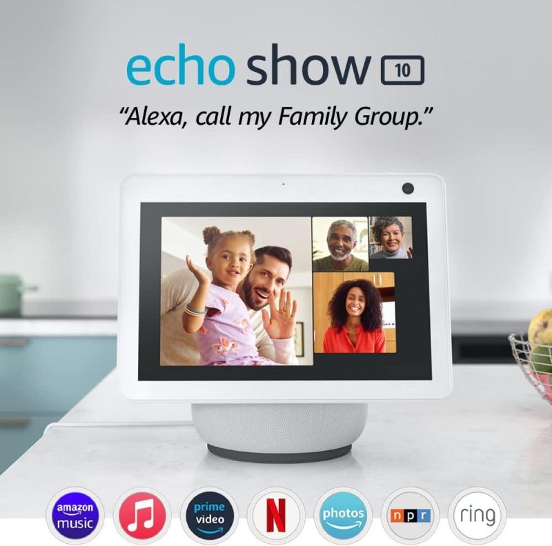 Смарт тонколона Amazon Echo Show 10 (Gen 3), Сензорен екран, Гласов асистент, Бяла - Image 2