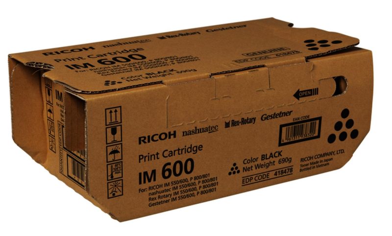 Тонер касета Ricoh IM 600, за P800/ P801, 25000 копия, Черен - Image 2