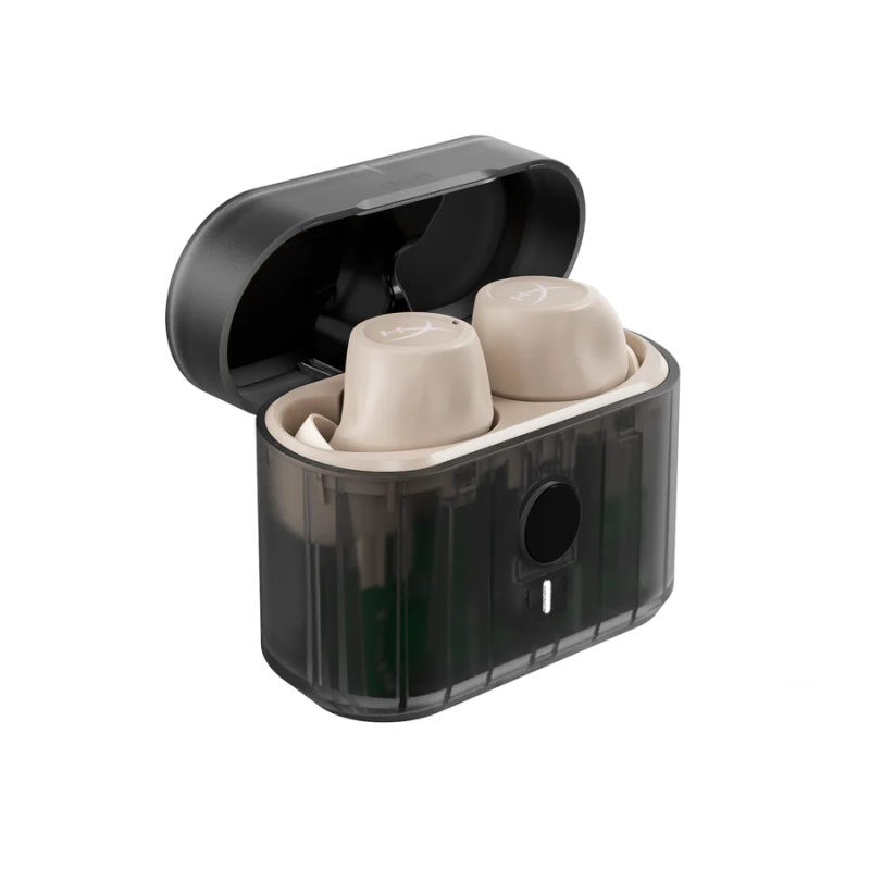 Блутут слушалки тапи с микрофон HyperX Cirro Buds Pro - Tan - Image 3