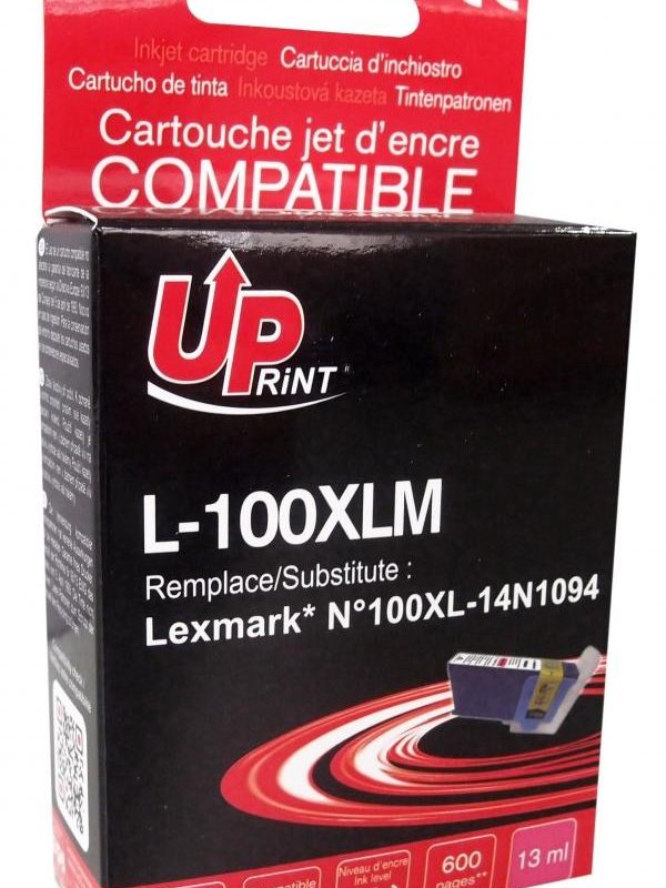 Мастилница UPRINT 14N1094, LEXMARK 100XL/Lex S305/S405/S505/S605/Pro705/Pro805, Magenta