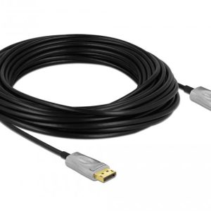 Оптичен кабел Delock, Активен, DisplayPort 1.4, 8K, 15 m