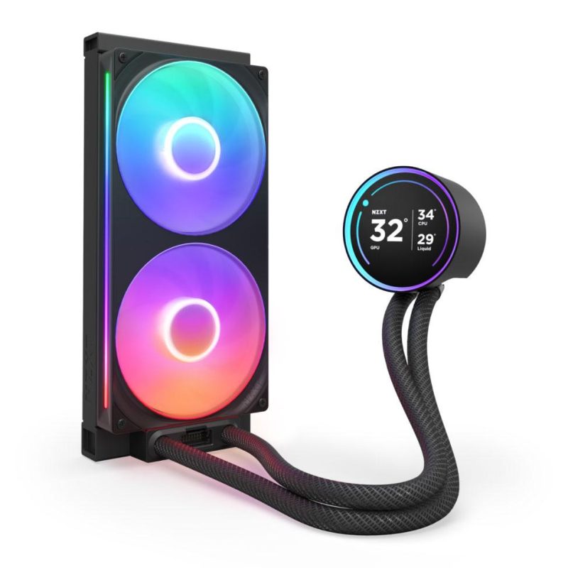 Охладител за процесор NZXT Kraken Elite 280 V2 RGB Black LCD Display - Image 2