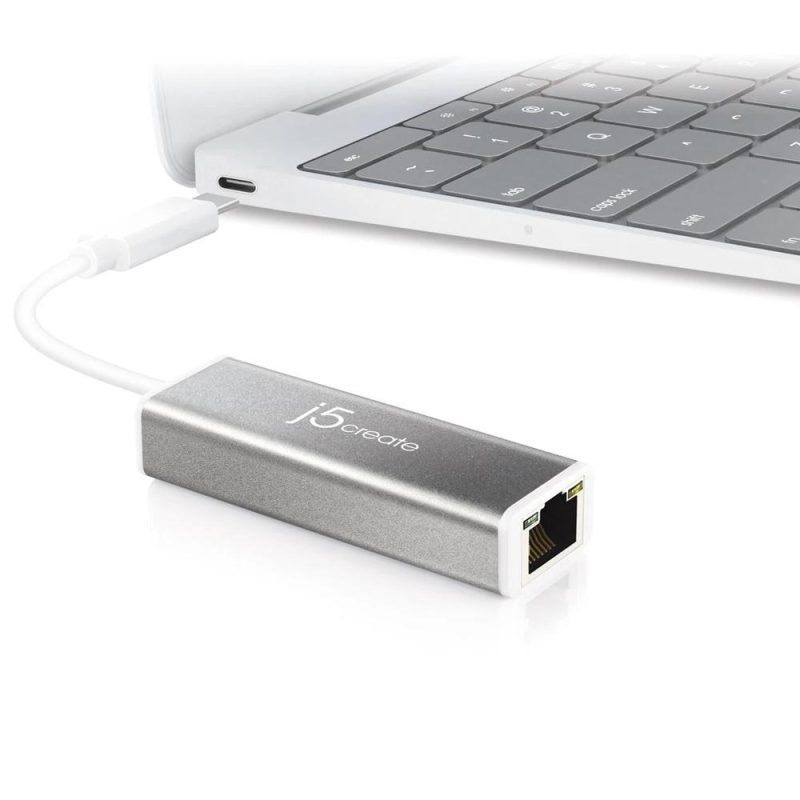 Мрежова карта j5Create JCE133G, Тип USB-C 3.1 Gen1, Gigabit Ethernet, Сив - Image 2
