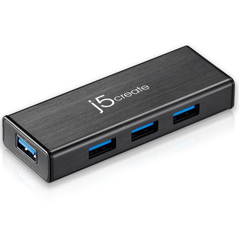 Хъб 4-портов J5 Create JUH340, USB 3.0, 1:4, Черен - Image 2