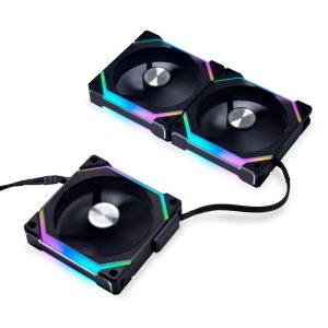 Вентилатори Lian-Li UNI SL120 V2 RGB PWM, 3 броя в комплект, Включен контролер, Черен - Image 2