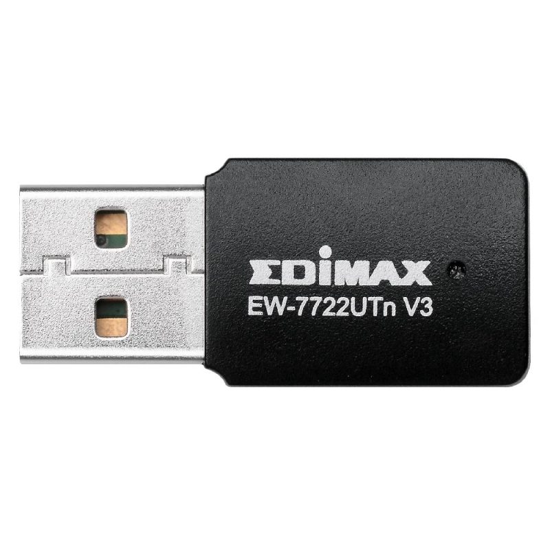 Безжичен мини адаптер EDIMAX EW-7722UTN V3, USB, Realtek, 2.4Ghz, 802.11n/g/b - Image 2