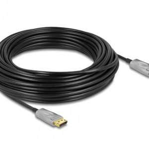 Оптичен кабел Delock, Активен, DisplayPort 1.4, 8K, 20 m