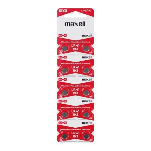 Бутонна микроалкална батерия LR41 /AG3/  10 бр./pack  цена за 1 бр.  MAXELL - Image 3