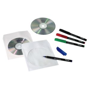Хартиени пликчета 1 бр. CD-та, 50 бр в пакет HAMA, бял - Image 2