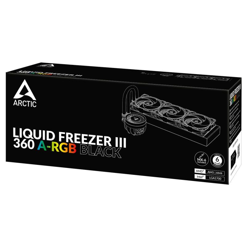 Охладител за процесор Arctic Liquid Freezer III 360 Black A-RGB - Image 6