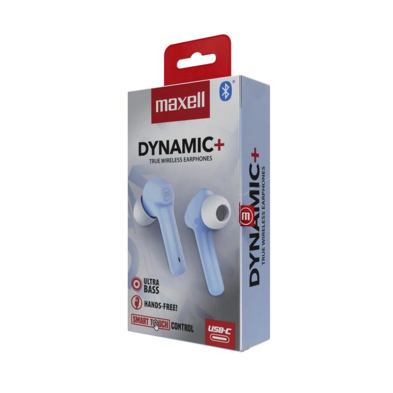 Блутут слушалки с докинг кутийка MAXELL Dynamic, True Wireless, Сини - Image 2
