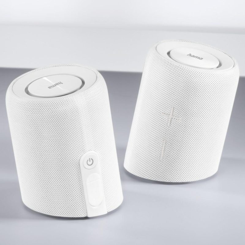 Блутут колонка HAMA Twin 3.0, 30 W, Бяла, 188223 - Image 8