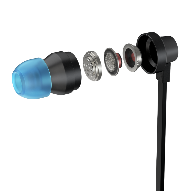 Геймърски слушалки с микрофон Logitech G333 In-ear 3.5 mm + USB-C adapter, тапи жични, черни - Image 6
