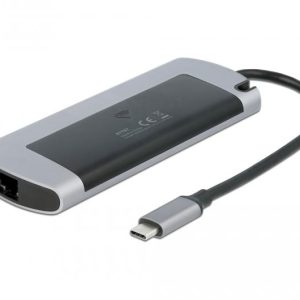 Докинг станция Delock USB-C, M.2 слот за SSD, HDMI, Gigabit LAN, 2xUSB-A, USB-C, Сива