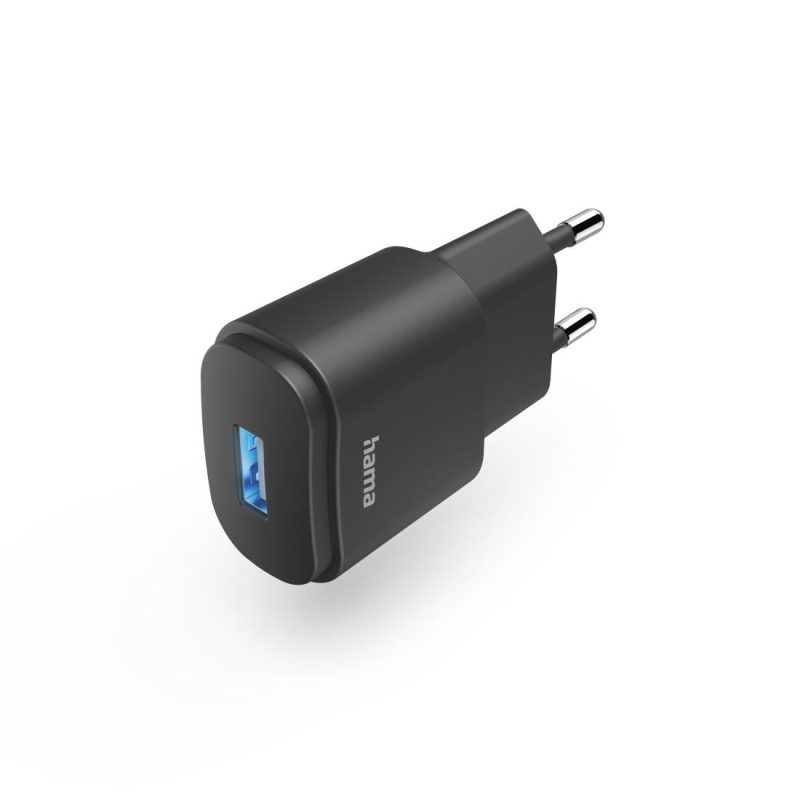 Мрежово зарядно Hama, USB-A, 6 W, Черен - Image 2