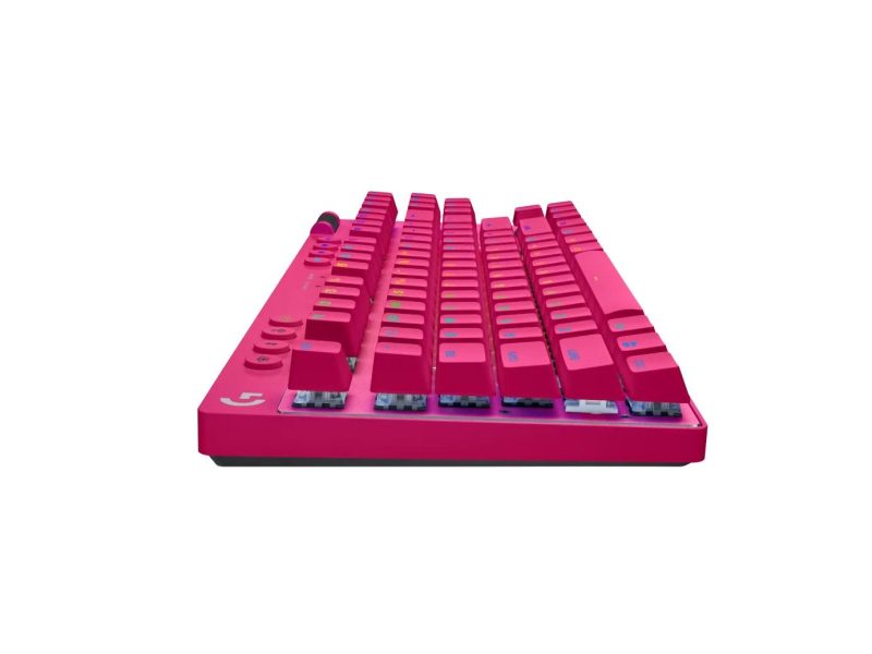 Геймърска механична клавиатура Logitech G Pro X TKL Lightspeed Tactile Switch, Magenta - Image 4
