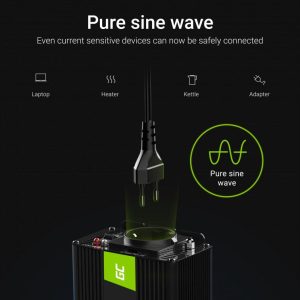 Инвертор UPS GREEN CELL, 12V, 300W/600W, Pure Sine Wave - Image 3