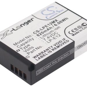 Батерия за камера CANON LPE12MX LiIon 7.4V 820mAh Cameron Sino - Image 2