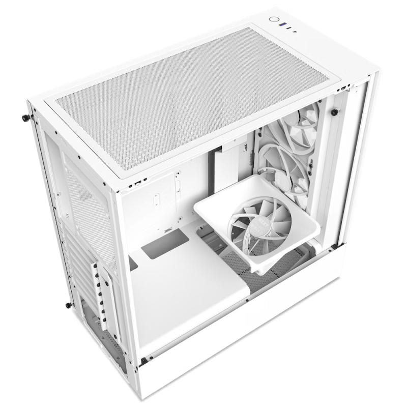 Кутия NZXT H5 Elite Matte White, Tempered Glass, Mid-Tower - Image 5