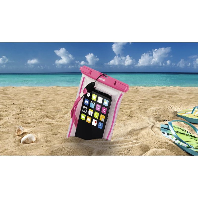 Чанта за смартфон HAMA Playa, Размер XXL, Водоустойчива IPX8, Прозрачен/Розов - Image 6