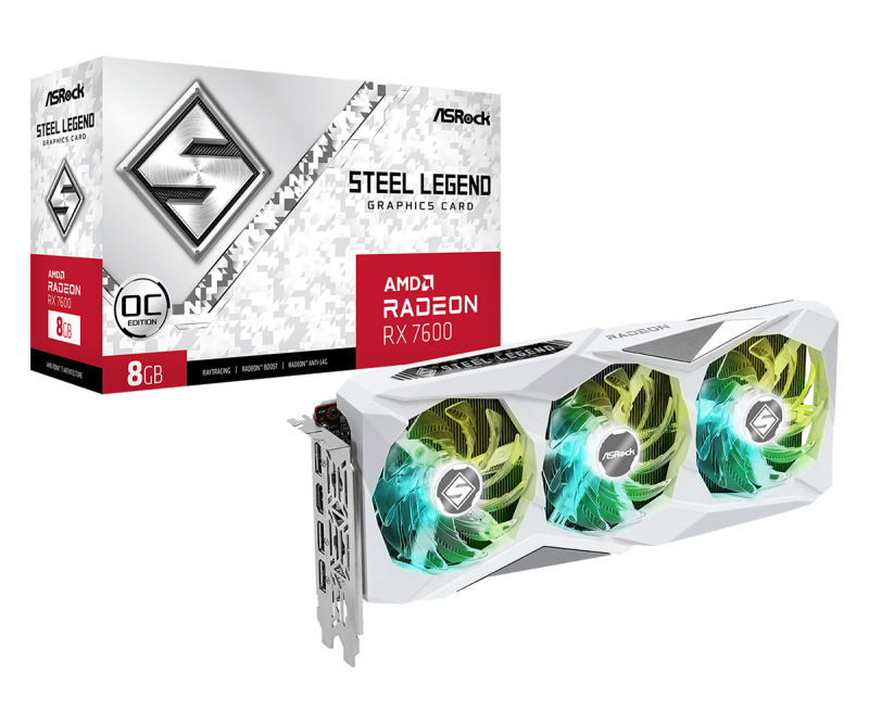 Видео карта ASROCK RX 7600 Steel Legend OC 8GB GDDR6 - Image 6