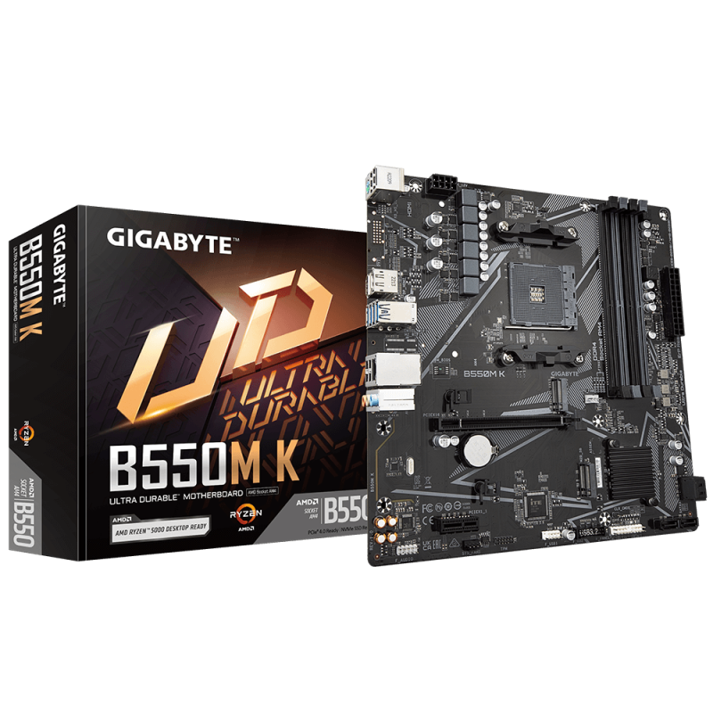 Дънна платка GIGABYTE B550M K 4 x DDR4 - Image 4