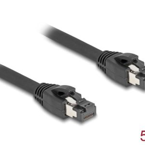 Мрежови кабел Delock, Cat.8.1 S/FTP, 5 m, Доo 40 Gbps, Черен - Image 2