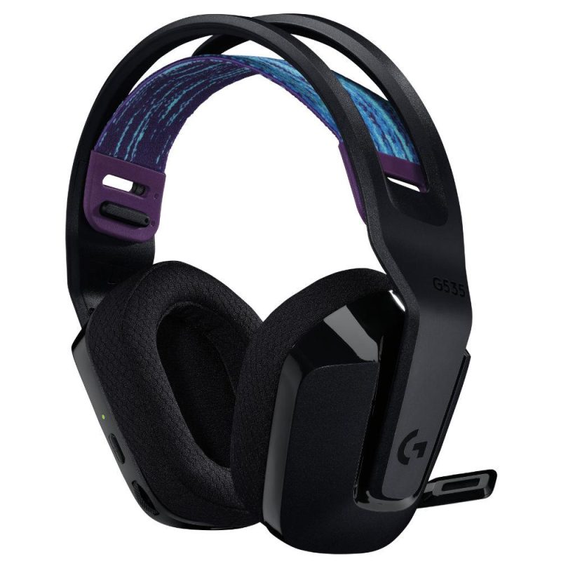 Геймърски безжични слушалки Logitech G535 Lightspeed Wireless, Микрофон, Черни - Image 2
