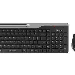 Комплект клавиатура и мишка A4TECH Fstyler FB2535C, Bluetooth & 2.4G, Черен/Сив