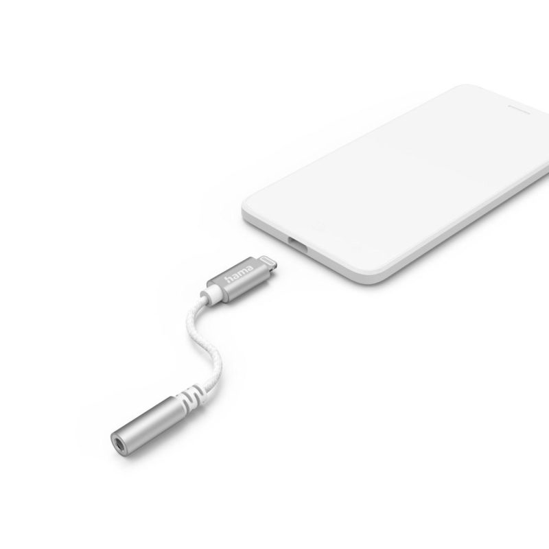 Адаптер HAMA, Lightning мъжко - 3.5 mm аудио жак, 201523 - Image 2