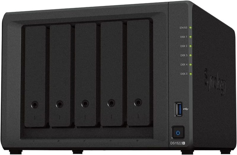 Мрежов сторидж Synology DS1522+, За 5 диска, До 108TB, RAM 8GB, 4xГигабит, USB 3.2 Gen 1 - Image 7