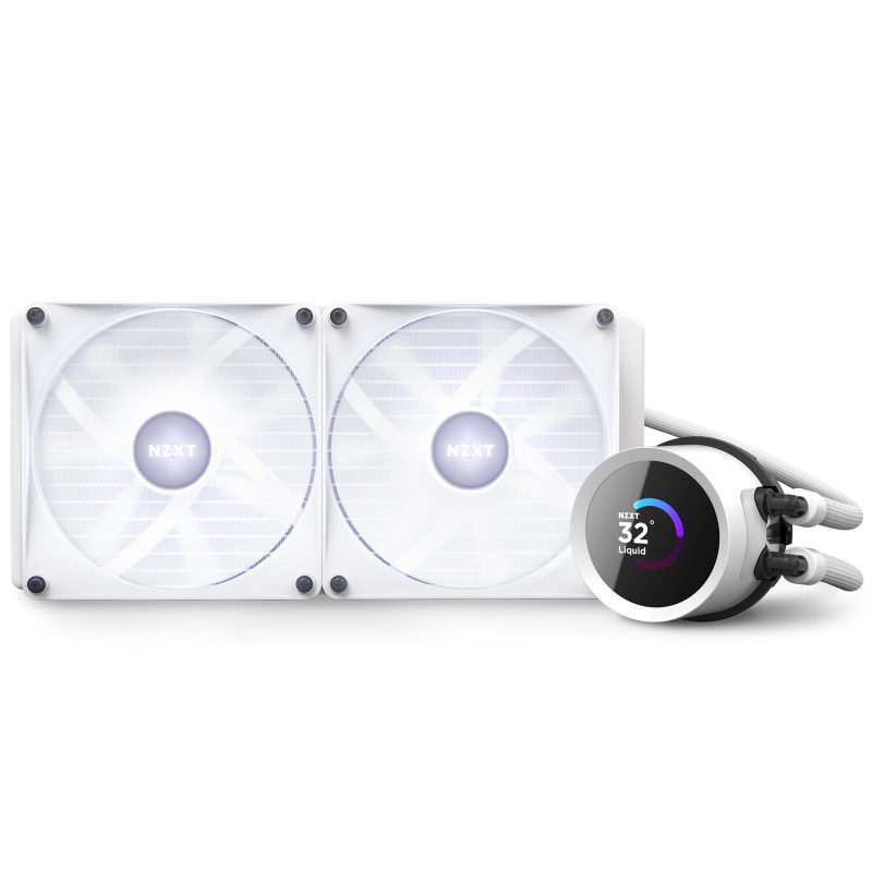 Охладител за процесор NZXT Kraken 280 RGB White, LCD Display - Image 7