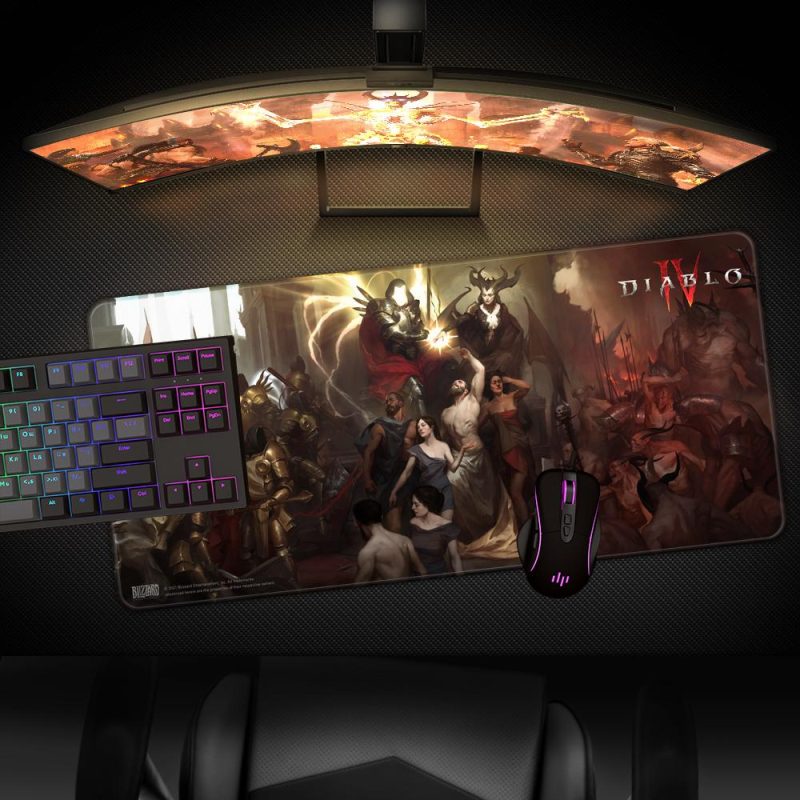 Геймърски пад Diablo IV - Inarius and Lilith, XL - Image 3