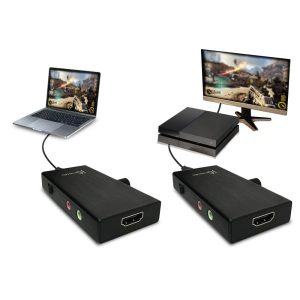 Кепчер адаптер j5 create JVA02, HDMI към USB-C, PD, Черен - Image 3