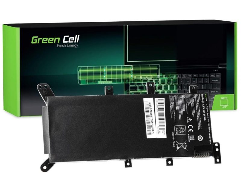Батерия  за лаптоп GREEN CELL, Asus A555 A555L F555 F555L F555LD K555 K555L K555LD R556 R556L R556LD R556LJ X555 X555L, 7.6V, 5000mAh - Image 2