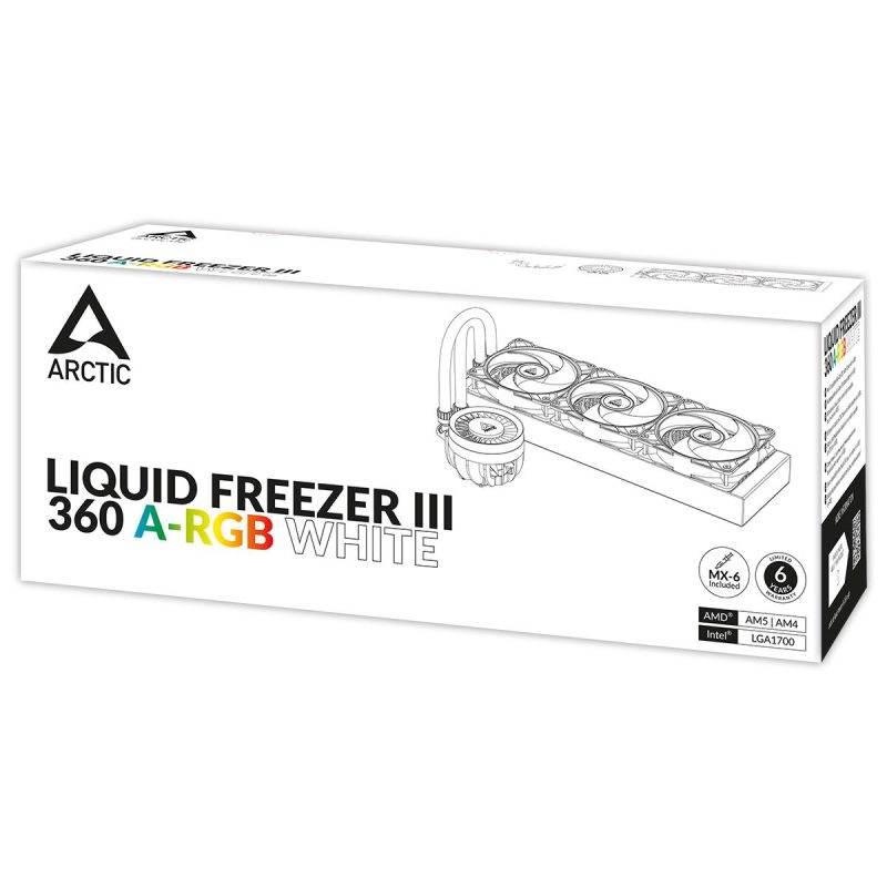 Охладител за процесор Arctic Liquid Freezer III 360 White A-RGB - Image 6