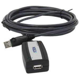 Удължителен кабел ATEN UE250, USB-A мъжко - USB-A женско , 5 м, USB 2.0, Черен